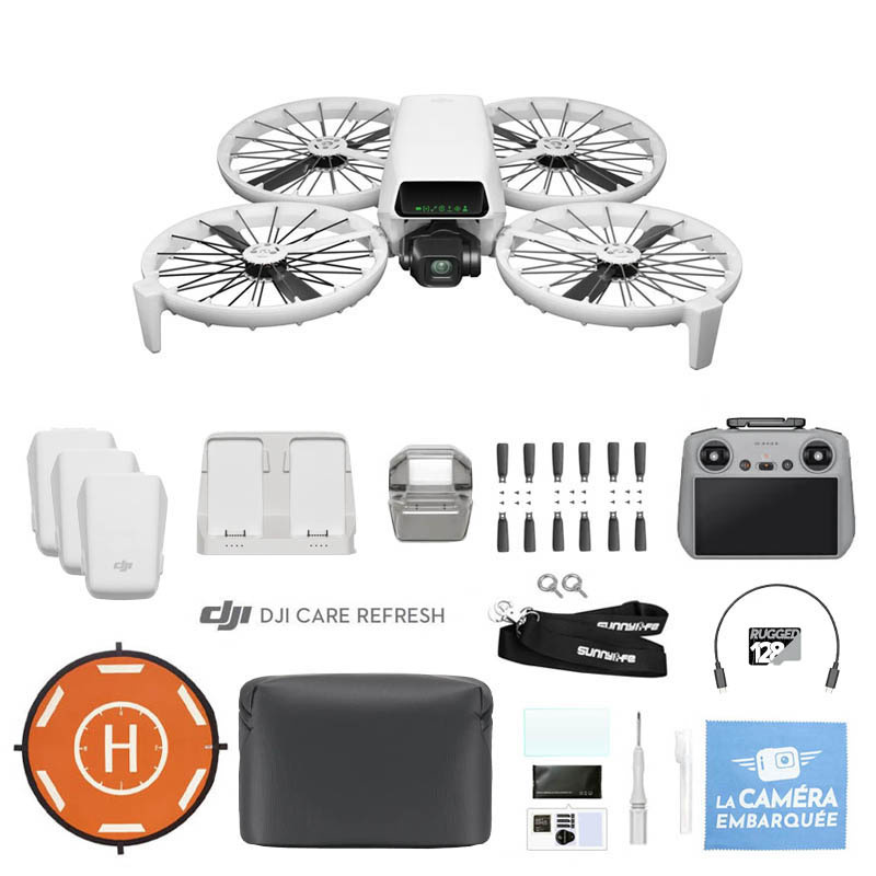 Pack Elite - DJI Flip Fly More Combo avec radiocommande DJI RC 2